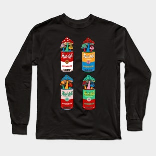 Mushroom Pop Art Long Sleeve T-Shirt